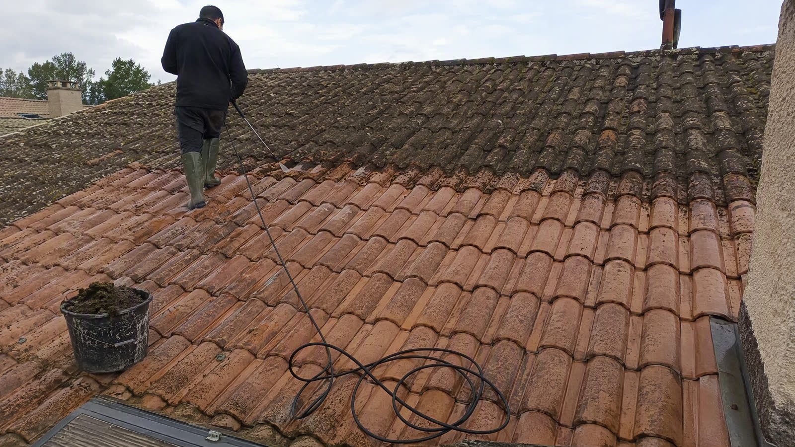 Chantier de couverture réalisé à Rodilhan